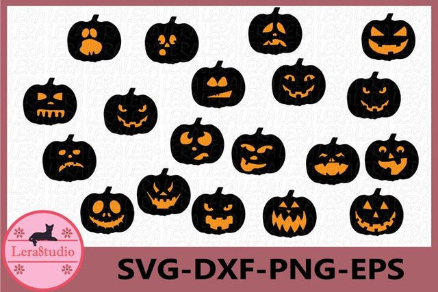 Pumpkin Faces Svg SVG Lerastudio 
