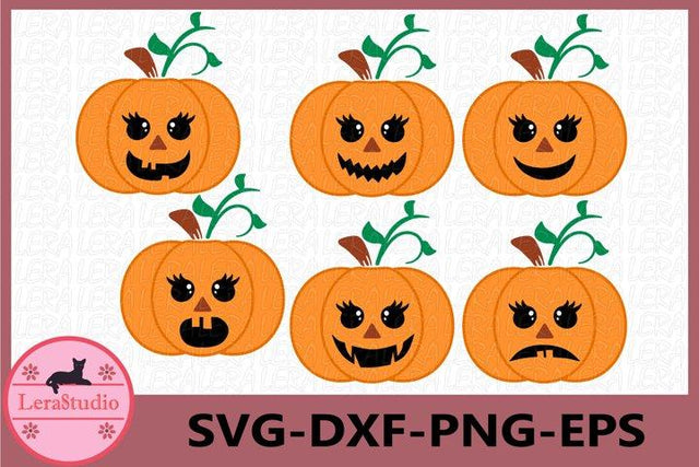 Pumpkin Faces Svg SVG Lerastudio 