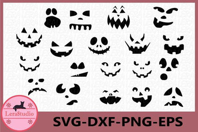 Pumpkin Faces Svg SVG Lerastudio 