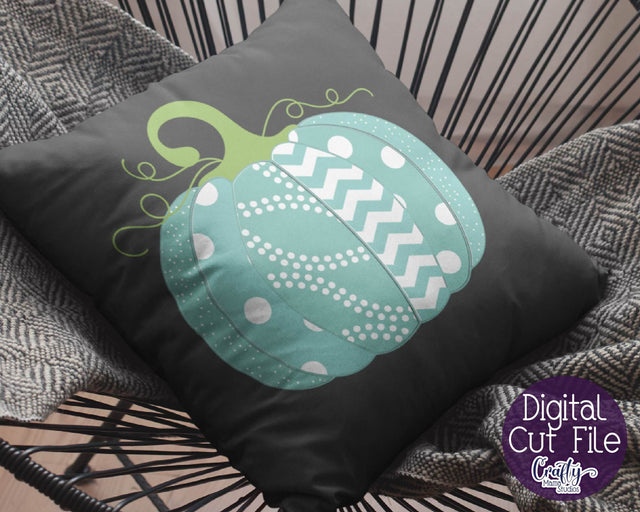 Pumpkin - Fall - Patterned Pumpkin Svg SVG Crafty Mama Studios 