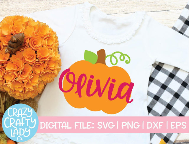 Pumpkin | Fall SVG Cut File SVG Crazy Crafty Lady Co. 