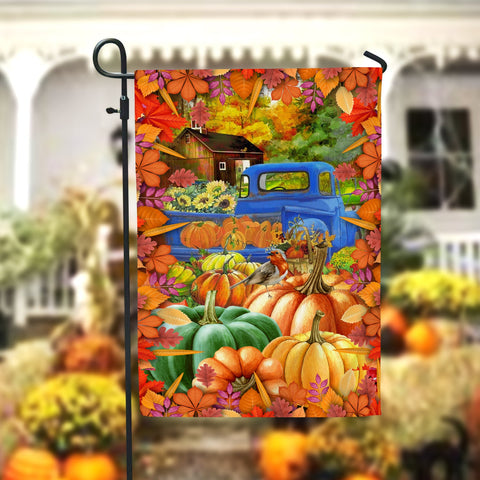 Pumpkin Farm Garden Flag - 12x18 Garden Flag Sublimation Design Download PNG File Instant Download Sublimation CaldwellArt 