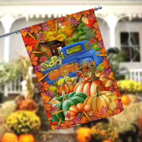 Pumpkin Farm Garden Flag - 12x18 Garden Flag Sublimation Design Download PNG File Instant Download Sublimation CaldwellArt 