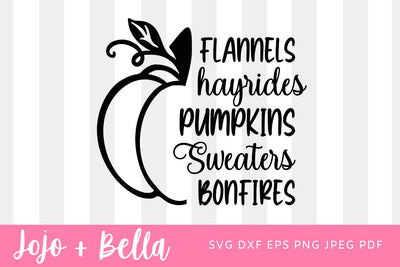 PUMPKIN Flannels Bonfires SVG, Pumpkin Svg, Pumpkin SVG Bundle , Halloween Svg, Fall Svg, Patterned Pumpkin Svg, Svg for Cricut, Silhouette SVG Jojo&Bella 