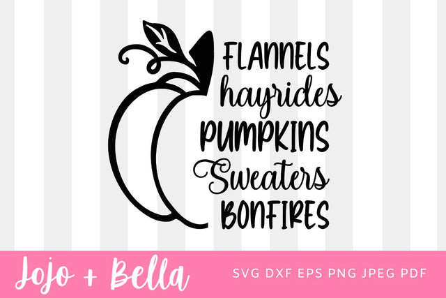 PUMPKIN Flannels Bonfires SVG, Pumpkin Svg, Pumpkin SVG Bundle , Halloween Svg, Fall Svg, Patterned Pumpkin Svg, Svg for Cricut, Silhouette SVG Jojo&Bella 