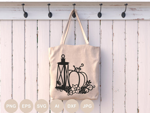 Pumpkin Floral Svg file, Fall Pumpkin Cut file, Lantern, Farmhouse Sign, Autumn Leaves Png, Thankful Svg Cricut, Thanksgiving, Halloween SVG BogeliaVector 