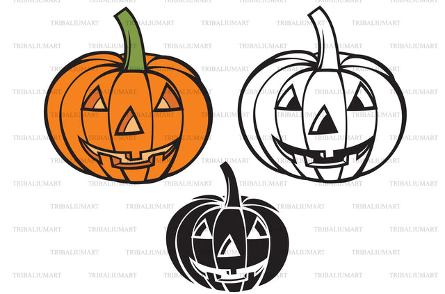 Pumpkin for Halloween SVG TribaliumArtSF 