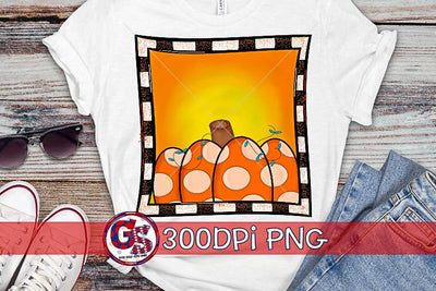 Pumpkin Frame PNG for Sublimation Sublimation Greedy Stitches 