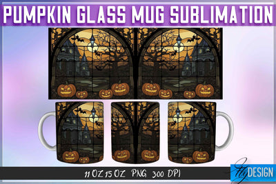 Pumpkin Glass 11 | 15 Oz Mug Sublimation Sublimation Fly Design 