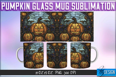 Pumpkin Glass 11 | 15 Oz Mug Sublimation Sublimation Fly Design 