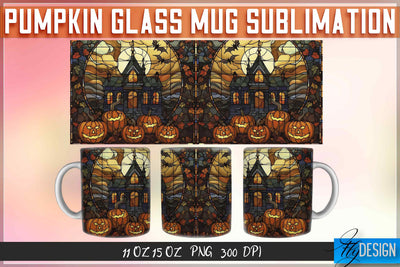 Pumpkin Glass 11 | 15 Oz Mug Sublimation Sublimation Fly Design 