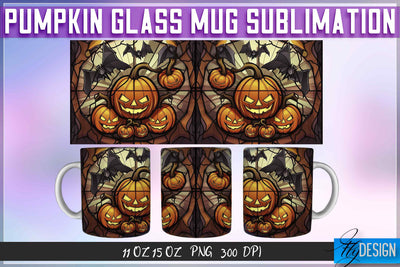 Pumpkin Glass 11 | 15 Oz Mug Sublimation Sublimation Fly Design 