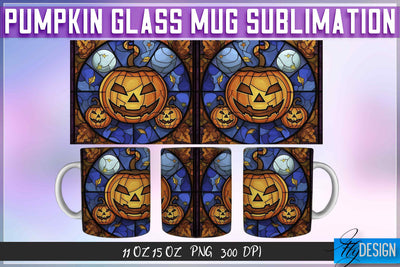 Pumpkin Glass 11 | 15 Oz Mug Sublimation Sublimation Fly Design 