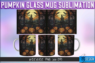 Pumpkin Glass 11 | 15 Oz Mug Sublimation Sublimation Fly Design 