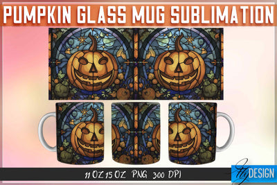 Pumpkin Glass 11 | 15 Oz Mug Sublimation Sublimation Fly Design 