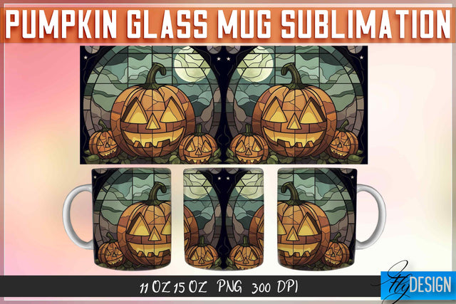 Pumpkin Glass 11 | 15 Oz Mug Sublimation Sublimation Fly Design 