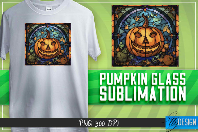 Pumpkin Glass Sublimation|T-Shirt Design Sublimation Fly Design 