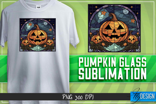 Pumpkin Glass Sublimation|T-Shirt Design Sublimation Fly Design 