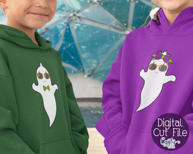 Pumpkin Glasses Ghost - Halloween - Svg Cut File SVG Crafty Mama Studios 