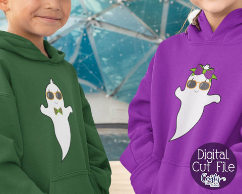 Pumpkin Glasses Ghost - Halloween - Svg Cut File SVG Crafty Mama Studios 