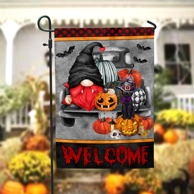 Pumpkin Gnome Garden Flag - 12x18 Garden Flag Sublimation Design Download PNG File Instant Download Sublimation CaldwellArt 