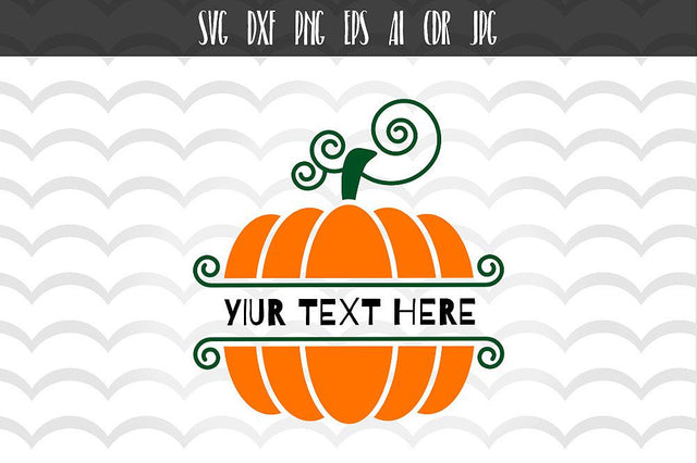 Pumpkin Halloween Monogram Svg SVG VectorSVGdesign 