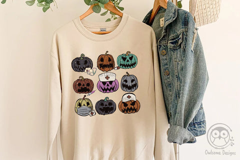 Pumpkin Halloween Nurse Sublimation Sublimation LAM HOANG THUY 