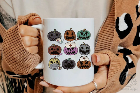 Pumpkin Halloween Nurse Sublimation Sublimation LAM HOANG THUY 