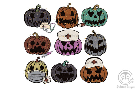 Pumpkin Halloween Nurse Sublimation Sublimation LAM HOANG THUY 