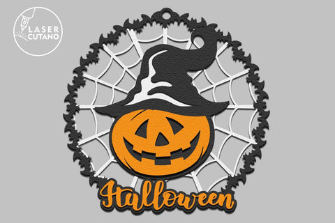 Pumpkin Halloween SVG Cut Files, Multilayer Laser Cut Files, Mandala, Round Sign SVG, 3D Designs SVG LaserCutano 