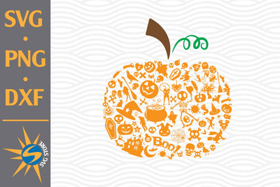 Pumpkin Halloween SVG, PNG, DXF Digital Files Include SVG SVGStoreShop 