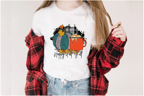 Pumpkin Happy Fall Y'all Autumn Sublimation Sublimation Jagonath Roy 
