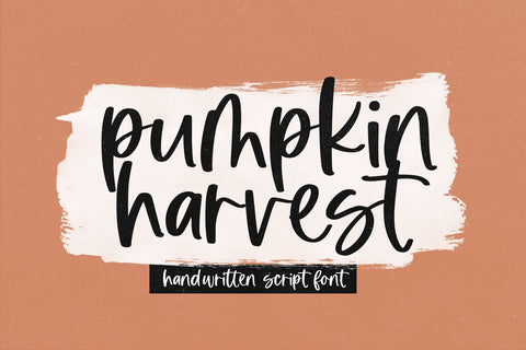 Pumpkin Harvest - Modern Script Font Font KA Designs 