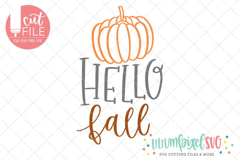 Pumpkin - Hello Fall SVG Lilium Pixel SVG 
