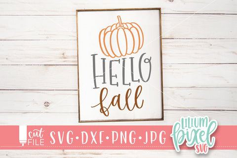Pumpkin - Hello Fall SVG Lilium Pixel SVG 