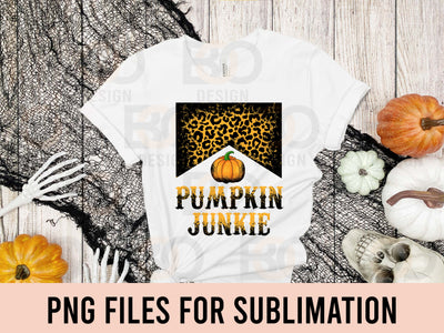 Pumpkin Junkie PNG, Western Png, Leopard Print, Sublimation Or Print, Fall Sublimation, Autumn, Thanksgiving, Cheetah Country T-shirt Design SVG BOO-design 