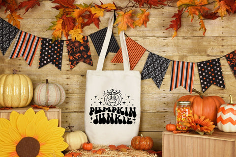 Pumpkin Junkie SVG | Retro Halloween SVG SVG CraftLabSVG 