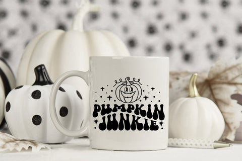 Pumpkin Junkie SVG | Retro Halloween SVG SVG CraftLabSVG 