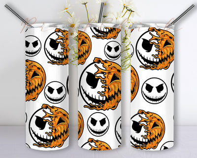 Pumpkin King Tumbler 20 oz Skinny, 20oz Skinny Straight and Tapered Sublimation Designs, Horror Tumbler Wrap, Digital Downloads Sublimation PixelChick 