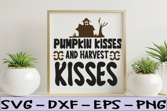 Pumpkin Kisses and Harvest Kisses SVG thesvgfactory 