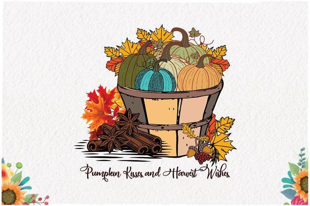Pumpkin Kisses and Harvest Wishes Sublimation Sublimation Jagonath Roy 