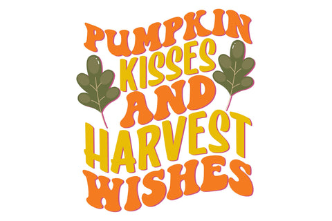 Pumpkin kisses and harvest wishes SVG Rupkotha 