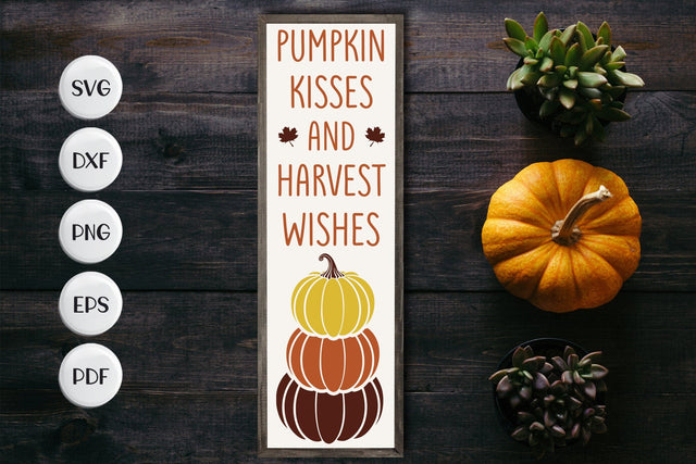 Pumpkin Kisses and Harvest Wishes SVG SVG CraftLabSVG 