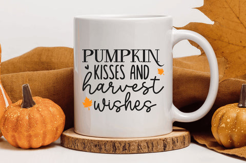 pumpkin kisses and harvest wishes SVG SVG Regulrcrative 