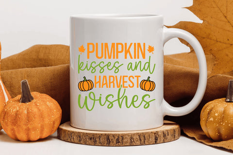 Pumpkin kisses and harvest wishes SVG SVG Regulrcrative 