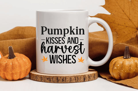 Pumpkin kisses and harvest wishes SVG SVG Regulrcrative 