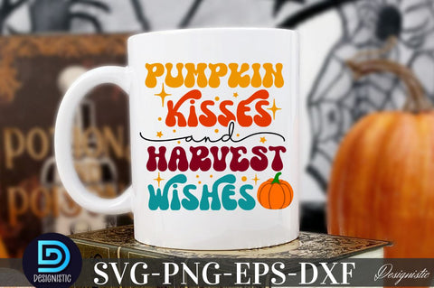 Pumpkin kisses and harvest wishes, Thanksgiving SVG SVG DESIGNISTIC 