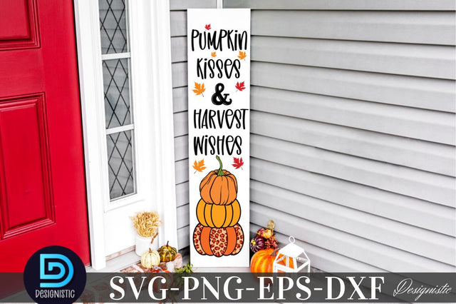 Pumpkin kisses & harvest wishes, Pumpkin kisses & harvest wishes SVG SVG DESIGNISTIC 