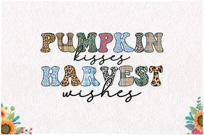 Pumpkin Kisses Harvest Wishes Sublimation Sublimation Jagonath Roy 