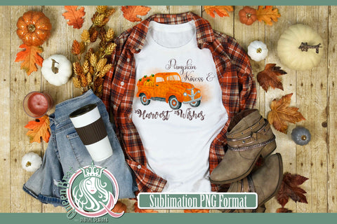 Pumpkin Kisses Sublimation Sublimation QueenBrat Digital Designs 